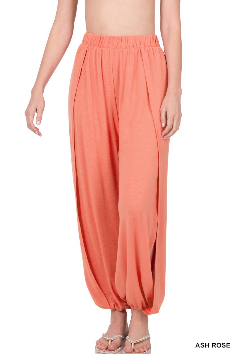 PANTS ASH ROSE . SPLIT SIDE PANTS ASH ROSE