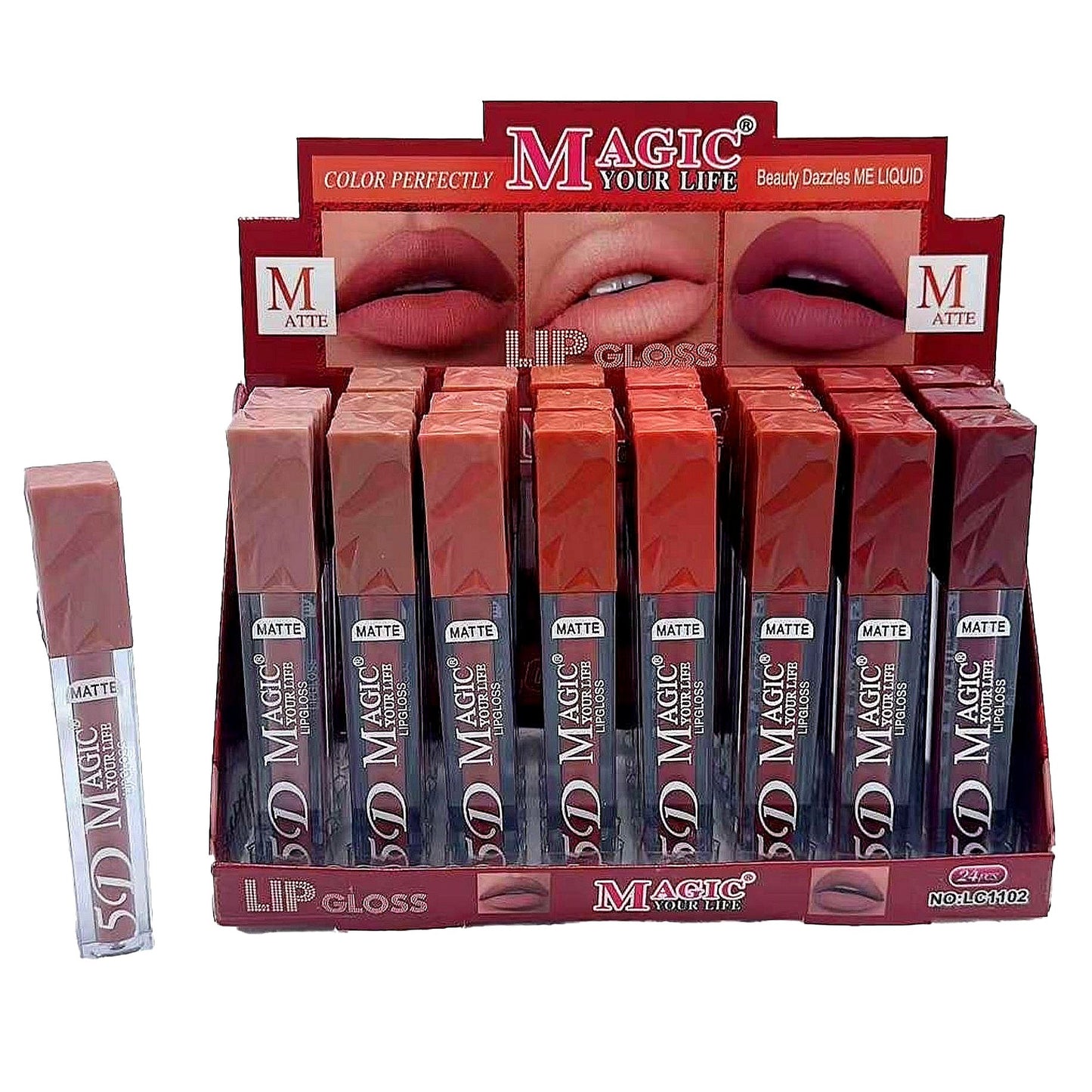 Lip Gloss . Long Lasting Tint Matte Lip Gloss.