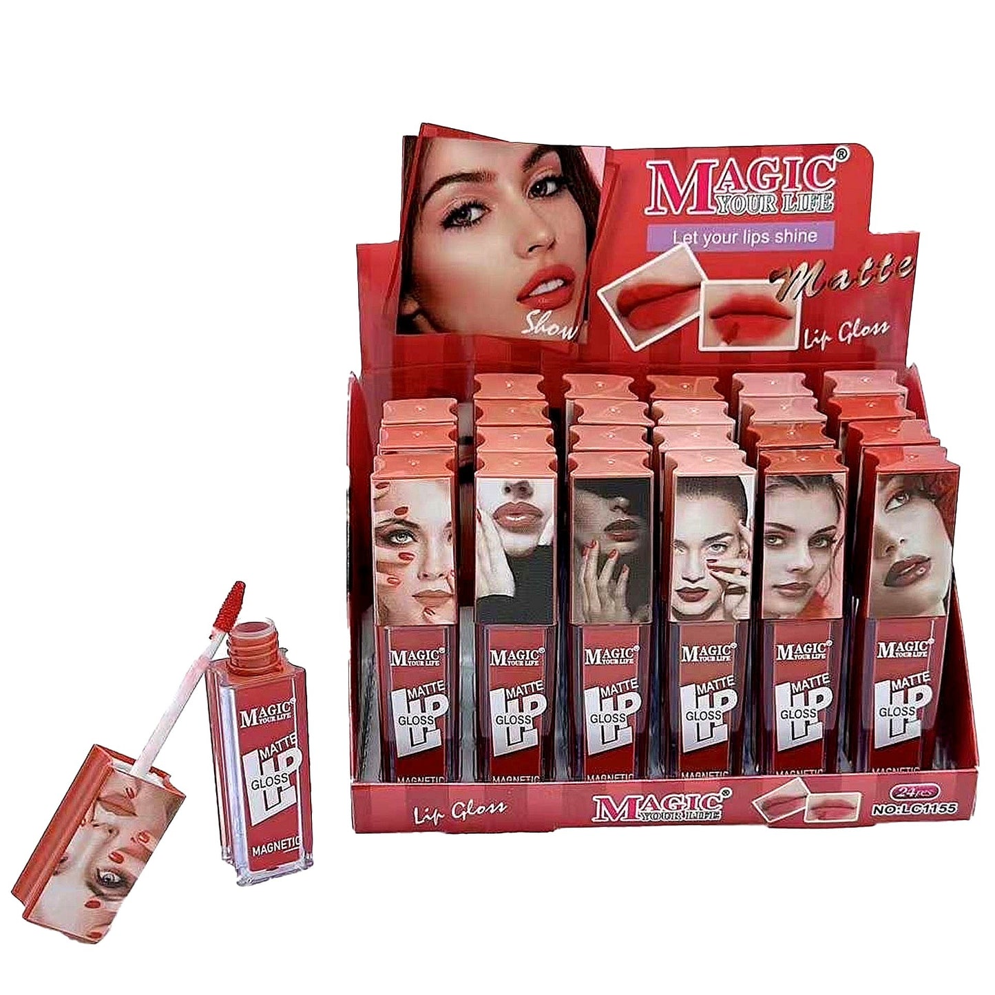 Lip Gloss . Long Lasting Tint Matte Lip Gloss .