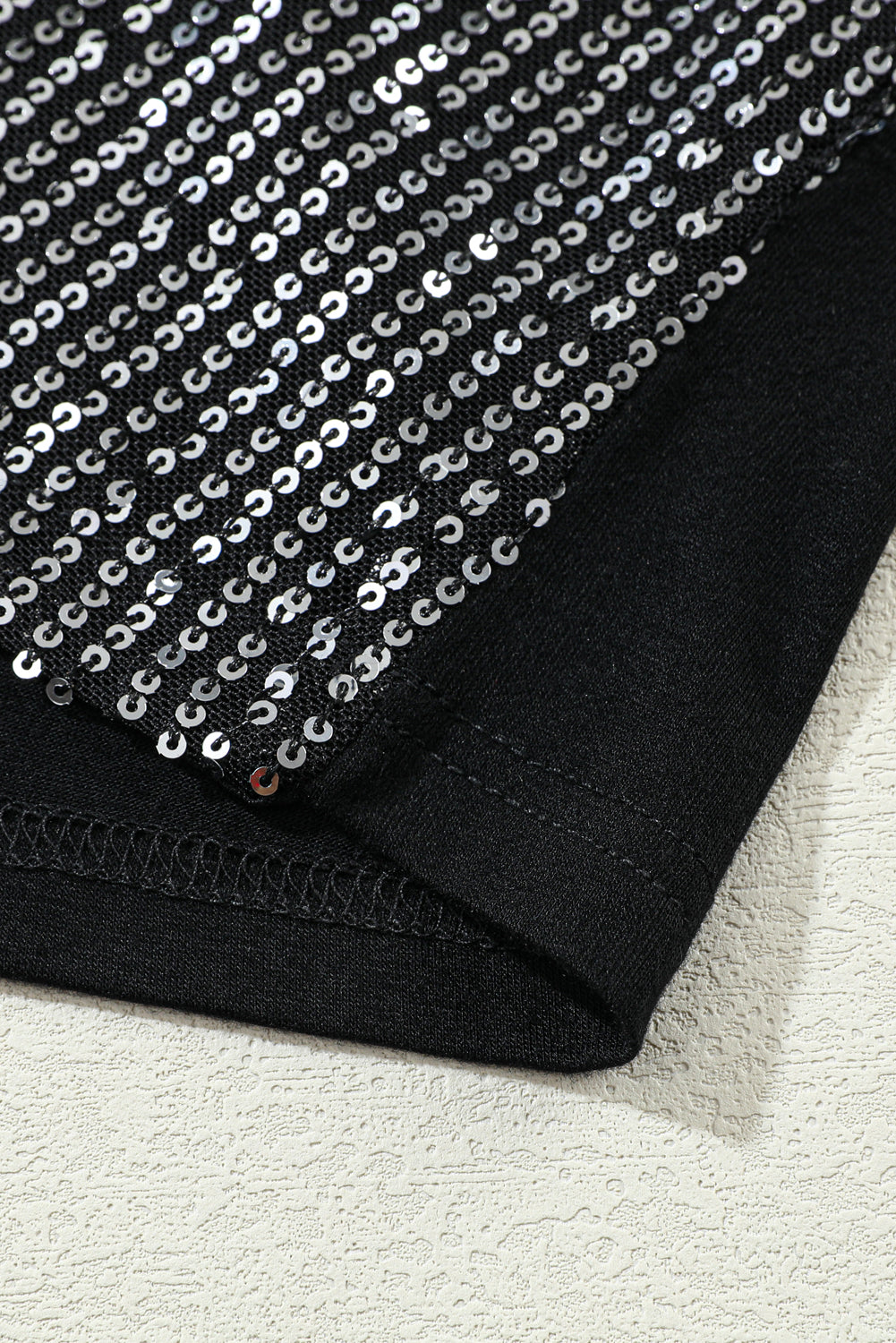 Tank Top . Gray Sequin