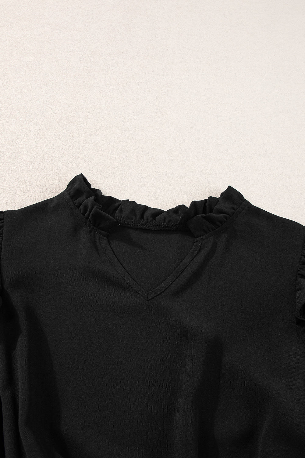 Dress . Black Flutter Sleeve Bodice Splicing Leopard Print Dress