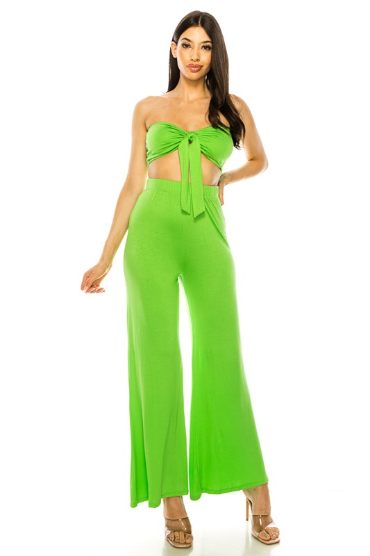 Tube Top Sets Lime Green.