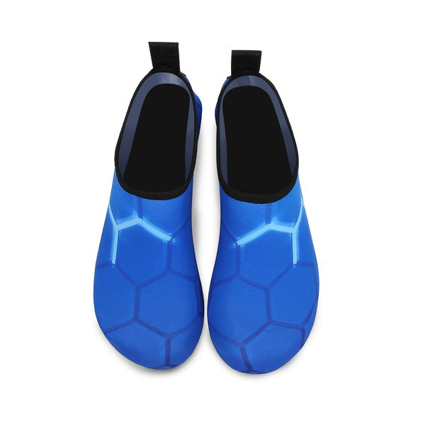 Aqua Shoes . Unisex Fashionable Honeycomb Line Aqua Shoes