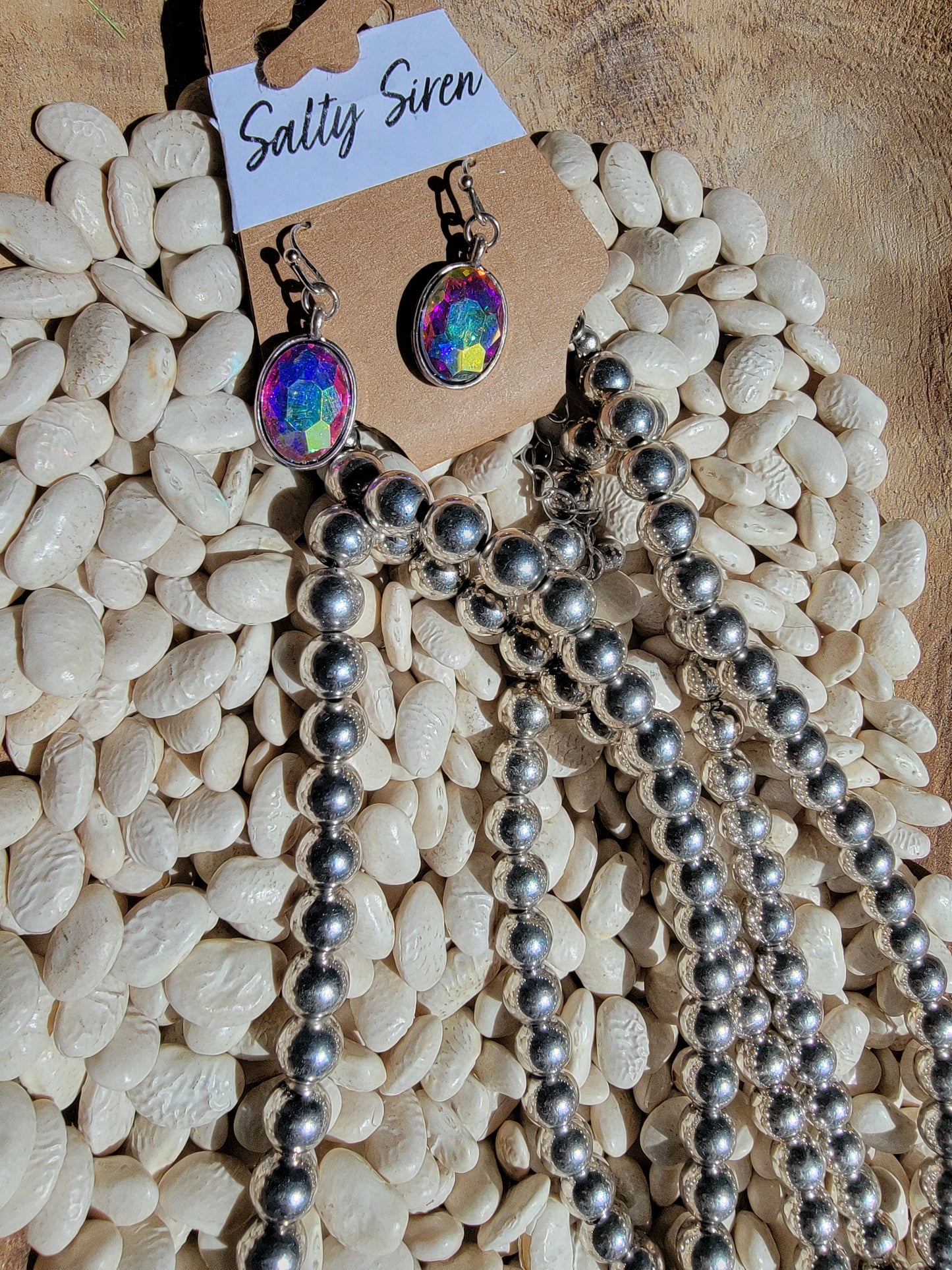 Western rhinestone squash blossom necklace set