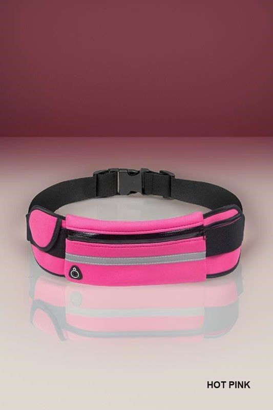 RUNNER BELT FANNY PACK WAIST BAG HOT PINK