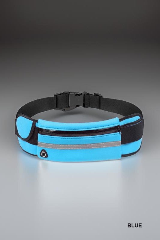 RUNNER BELT FANNY PACK WAIST BAG BLUE