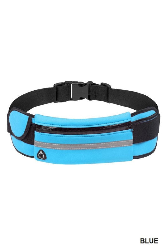 RUNNER BELT FANNY PACK WAIST BAG BLUE