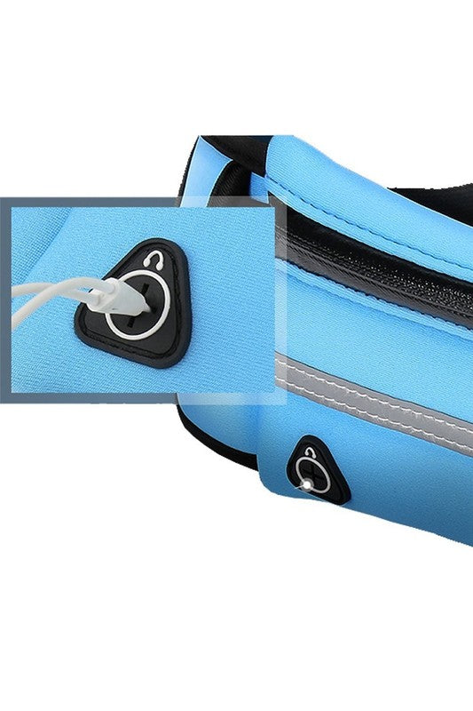 RUNNER BELT FANNY PACK WAIST BAG BLUE