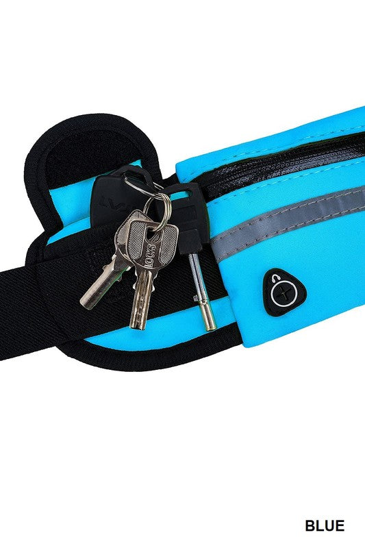 RUNNER BELT FANNY PACK WAIST BAG BLUE