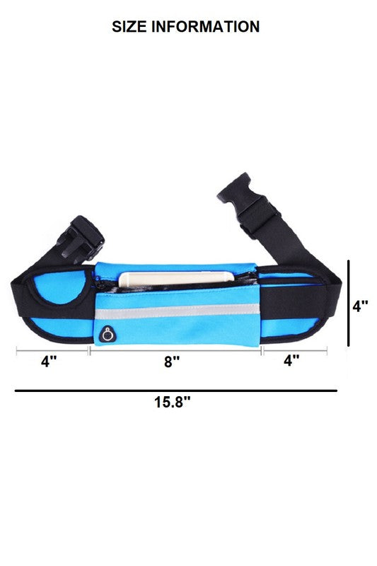 RUNNER BELT FANNY PACK WAIST BAG BLUE
