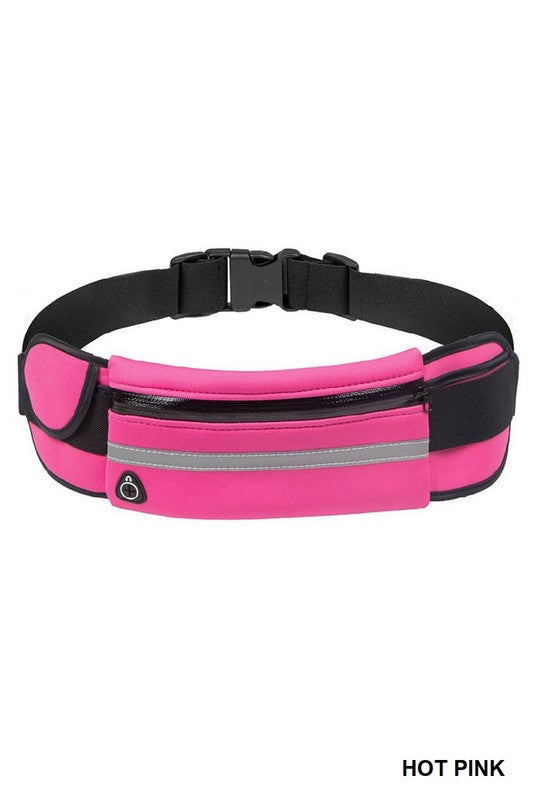 RUNNER BELT FANNY PACK WAIST BAG HOT PINK