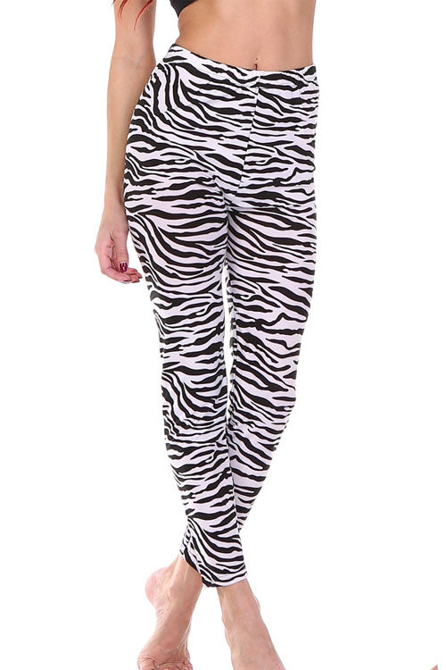 Legging  .  Zebra print Legging .