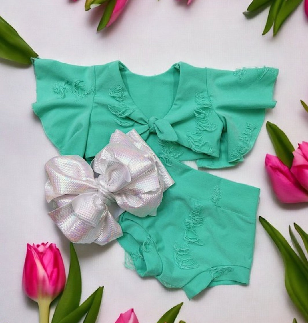 2 piece Turquoise Baby outfit